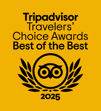 Tripadvisor Travelers' Choice Awards logo for 2025, featuring "Best of the Best" text.